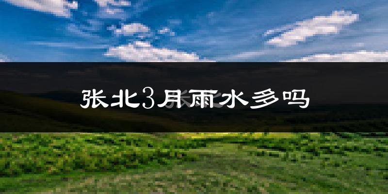 张北3月雨水多吗?