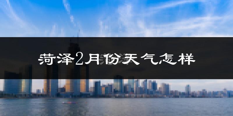 菏泽市2月份天气如何?冷吗?