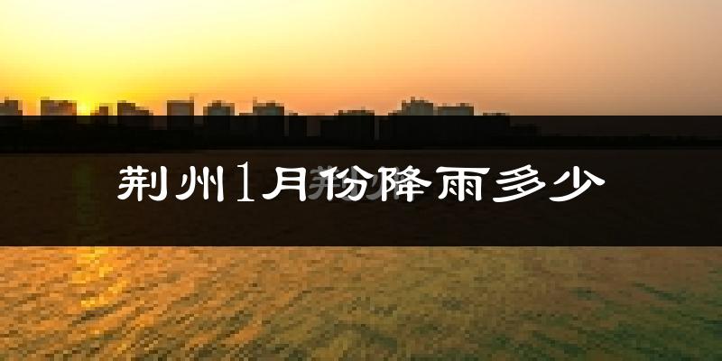 荆州1月份降雨多少?