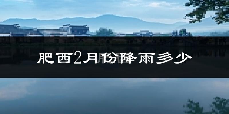 肥西2月份降雨多少?