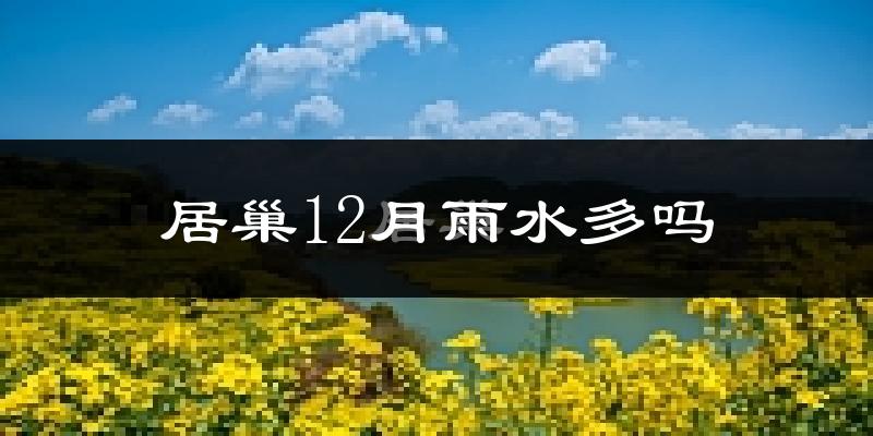 居巢12月雨水多吗?