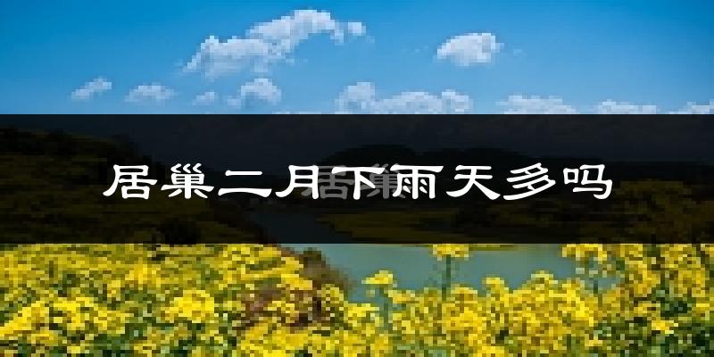 居巢二月下雨天多吗?居巢2月份降雨量多少?