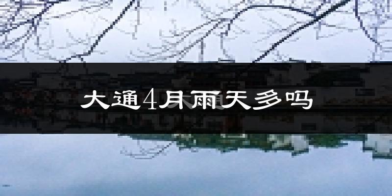 大通4月雨天多吗?