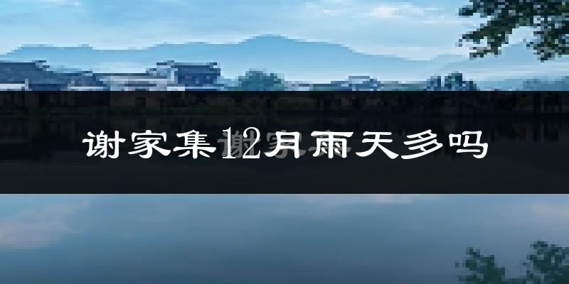 谢家集12月雨天多吗?
