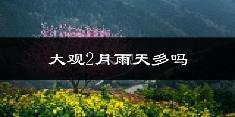 大观2月雨天多吗?