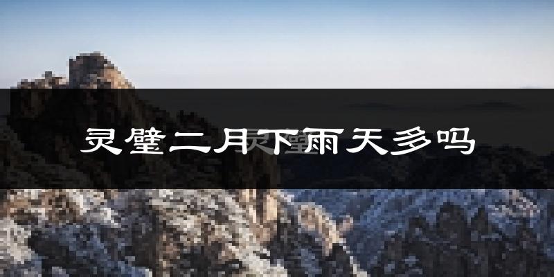 灵璧二月下雨天多吗?灵璧2月份降雨量多少?
