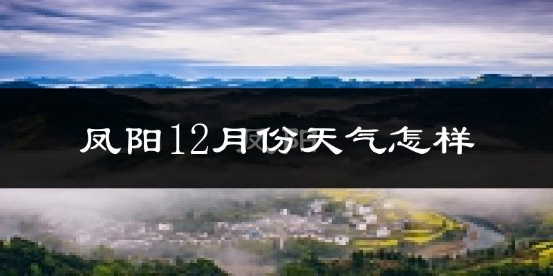 凤阳12月份天气怎样?凤阳十二月冷不冷?