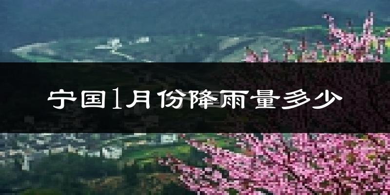 宁国1月份降雨量多少?宁国一月下雨多吗?