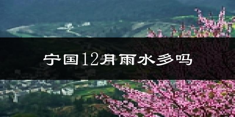 宁国12月雨水多吗?