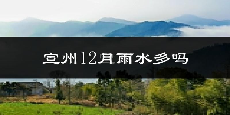 宣州12月雨水多吗?
