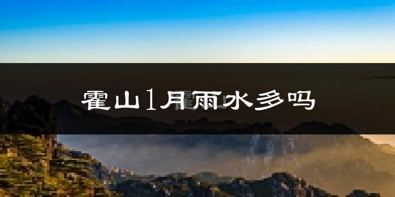 霍山1月雨水多吗?