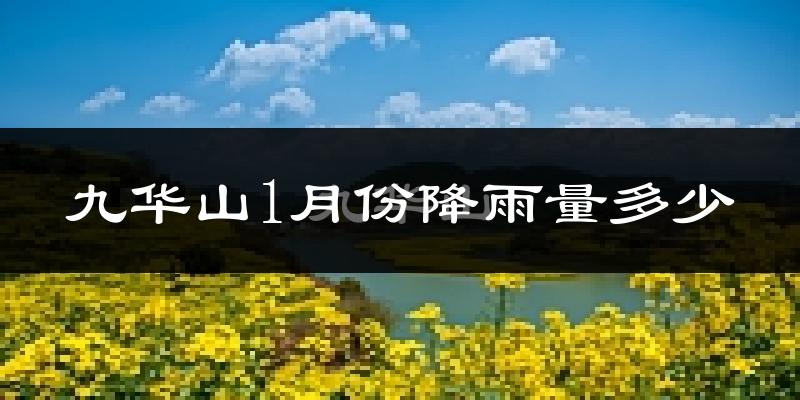 九华山1月份降雨量多少?九华山一月下雨多吗?