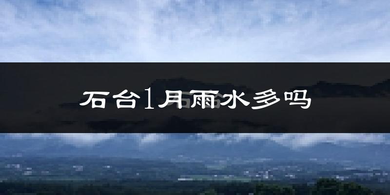 石台1月雨水多吗?