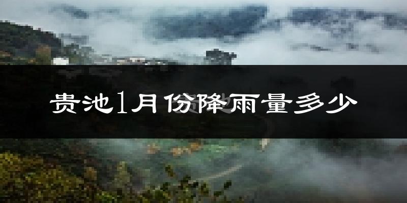 贵池1月份降雨量多少?贵池一月下雨多吗?