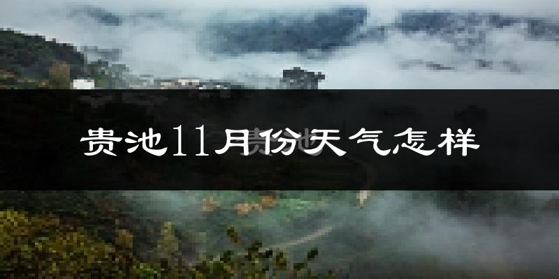 贵池11月份天气怎样?贵池十一月冷不冷?