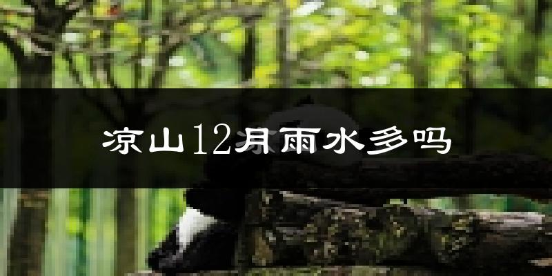 凉山12月雨水多吗?